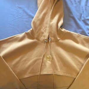 Ivy Park crop top long sleeve oversized hoodie.